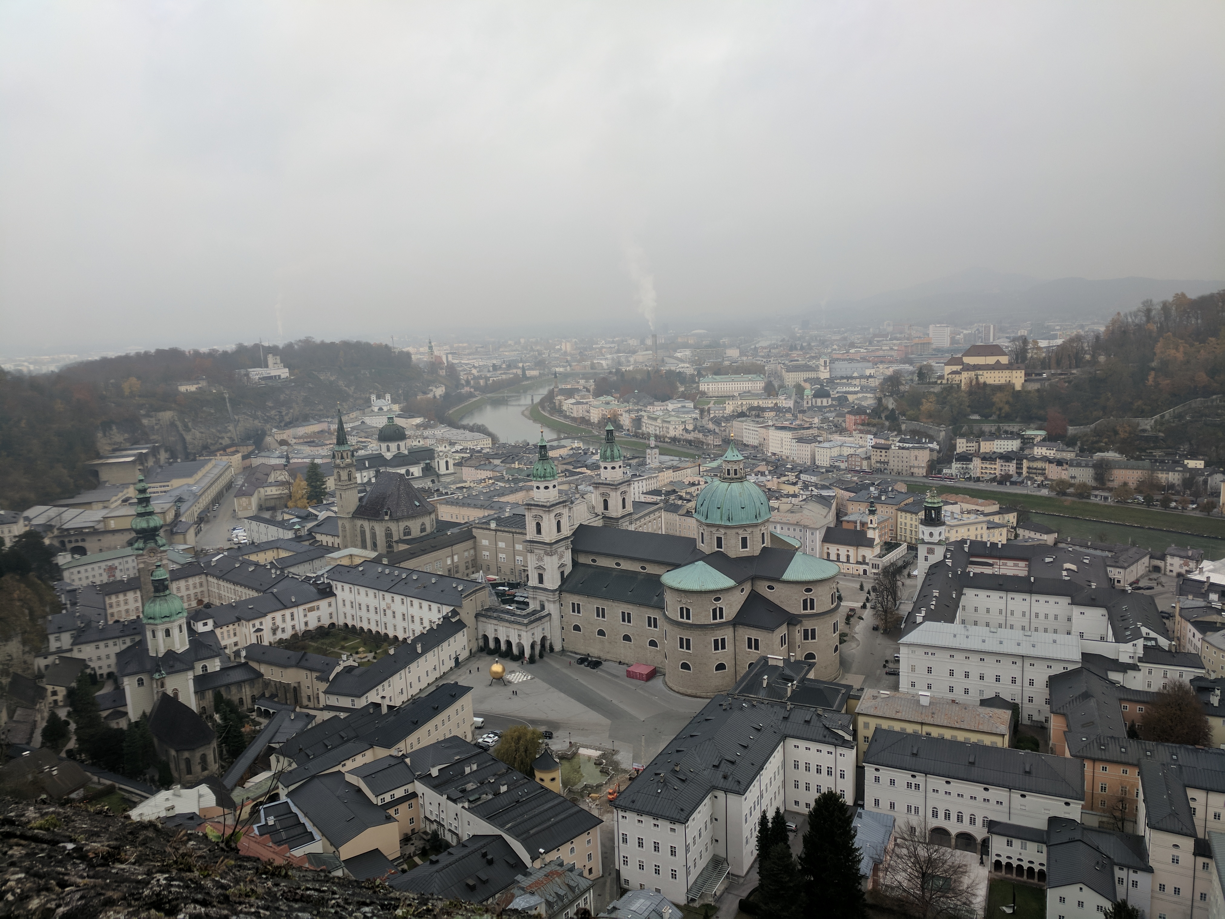 View from Hohensalzburg Fortress overlooking Salzburg
